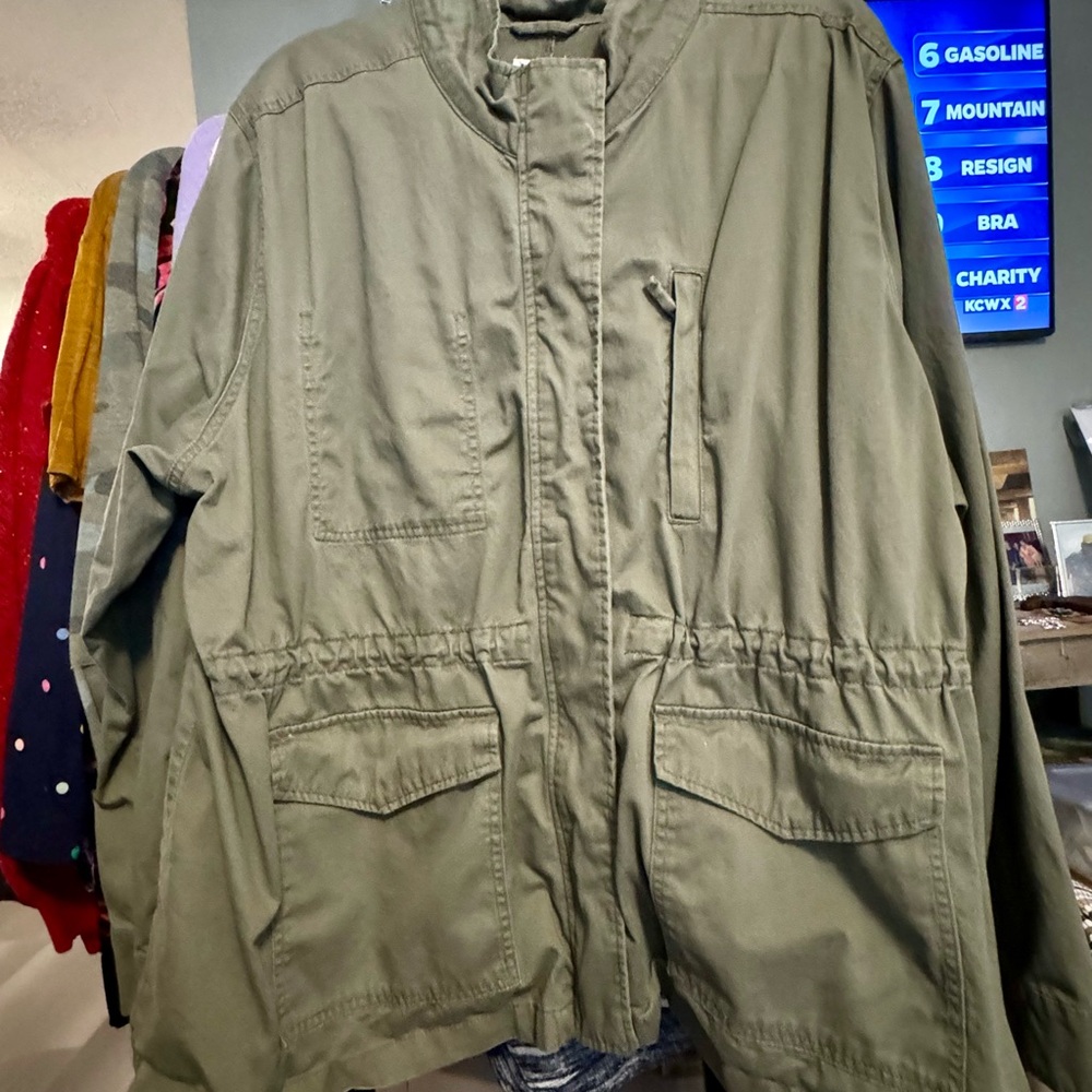 Women’s Olive Green Utility Jacket